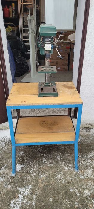 Wiertarka stołowa kolumnowa Parkside PTBM 500 + solidny stół