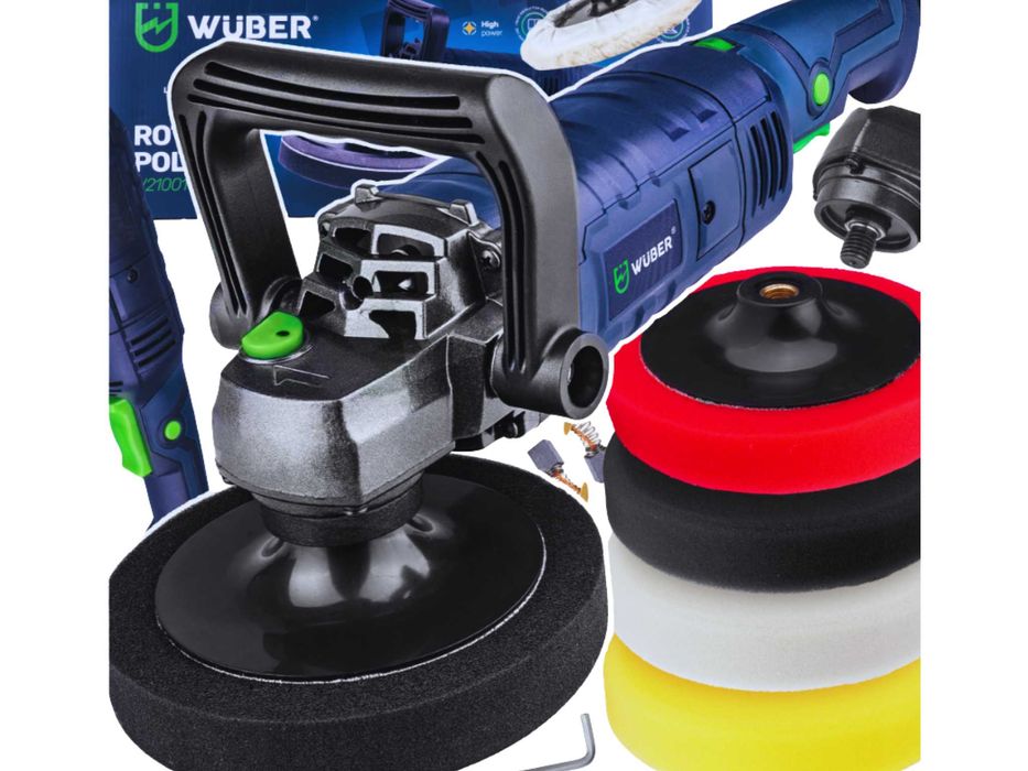 POLERKA SAMOCHODOWA Rotacyjna 2300W Regulacja Obrotów Zestaw WYPRZEDAŻ