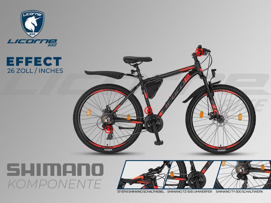 Niemiecki rower górski MTB EFFECT PREMIUM 26 ALU rama TARCZE