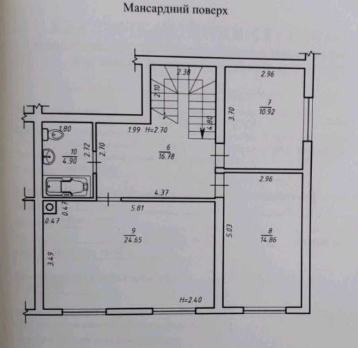 БЕЗ КОМІСІЇ - двоповерхова квартира (6кімнат)