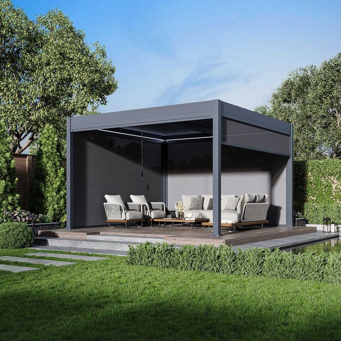 Pergola aluminiowa - zadaszenie wolnostojące