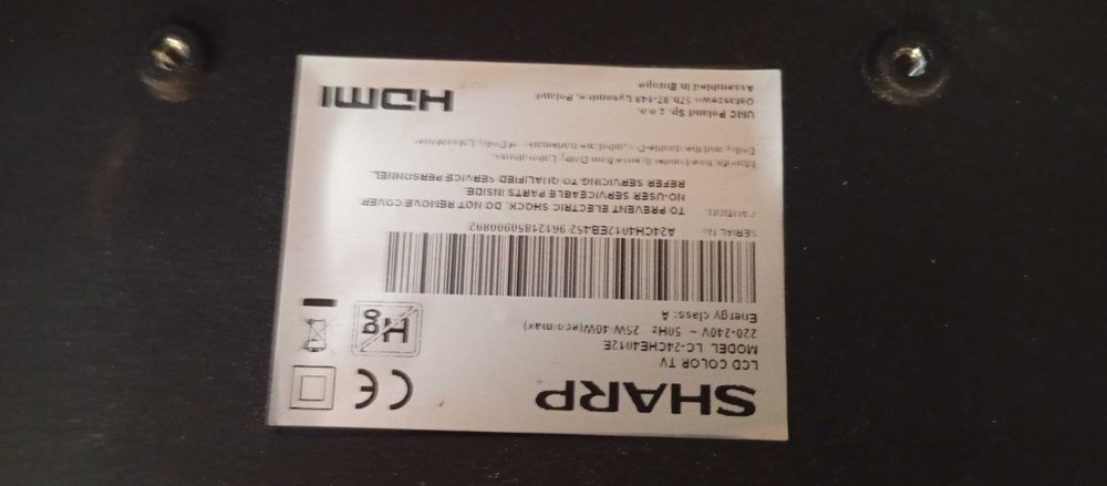 Tv sharp aqus 24 cal DVB-T HEVC satelita pilot