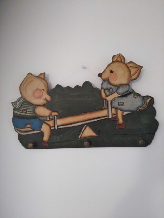 Letreiros chaveiro e cabide vintage