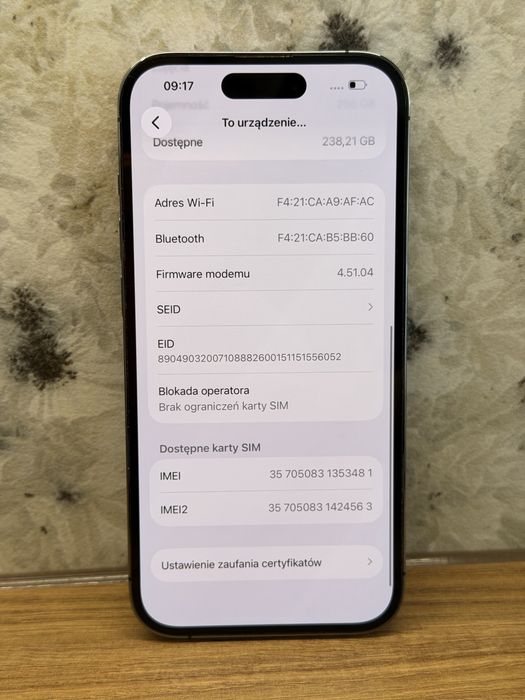 Iphone 14 pro fioletowy 256gb stan idealny