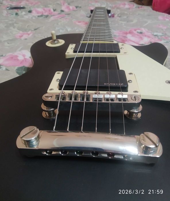 EMG Epiphone les paul classic worn ebony Gotoh