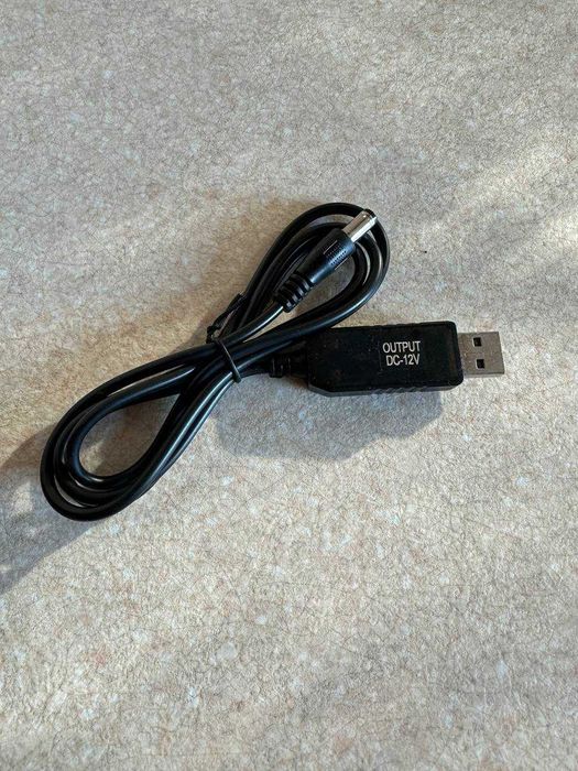 Кабель живлення для роутера з перетворювачем USB DC-DC Boost Cable