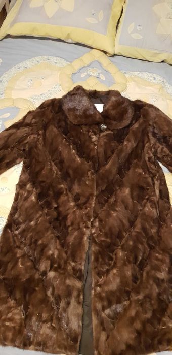 Futro z kawałków norek