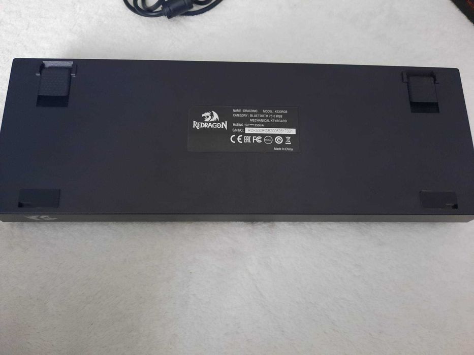 Klawiatura 60 procentowa RGB Redragon Draconic Black K530W-RGB