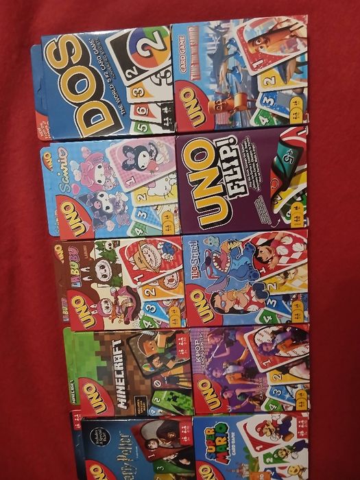 Jogos UNO Temáticos (Vários Modelos)