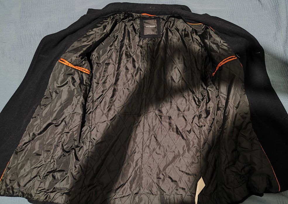 Casaco em Fazendo Estilo Marinheiro Azul Escuro - Tamanho L