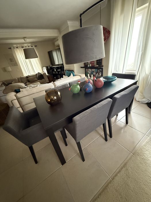 Conjunto mesa + 6 cadeiras IKEA