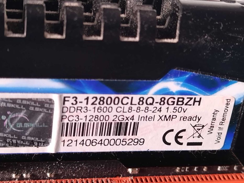 Memória GSKILL Ripjaws Z DDR3 1600 CL8-8-8-24 1.50v 6GB