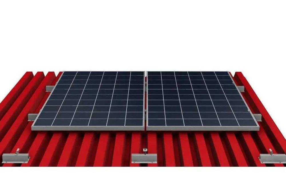 Блок безпрофільної системи 250 мм алюмінієвий для сонячних панелей