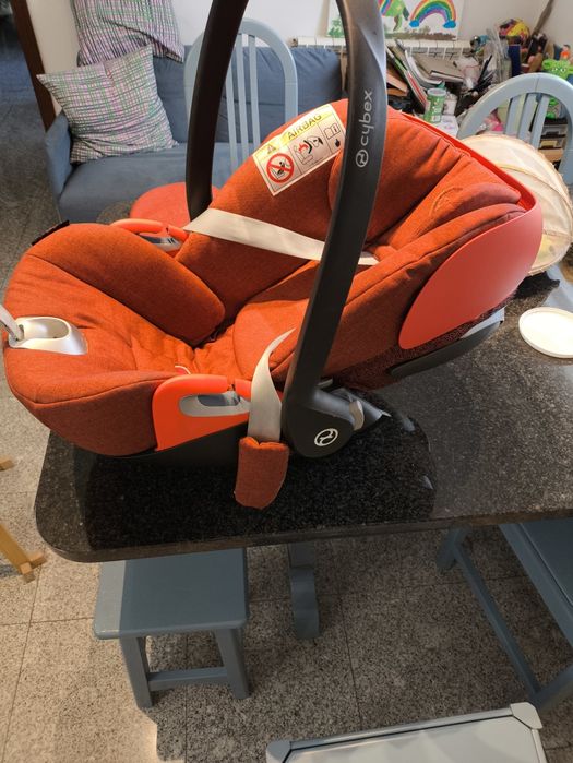 Cybex Cloud Z i-Size (Ovo/Babycoque) + Base Z Isofix Rotativa — Autumn Gold