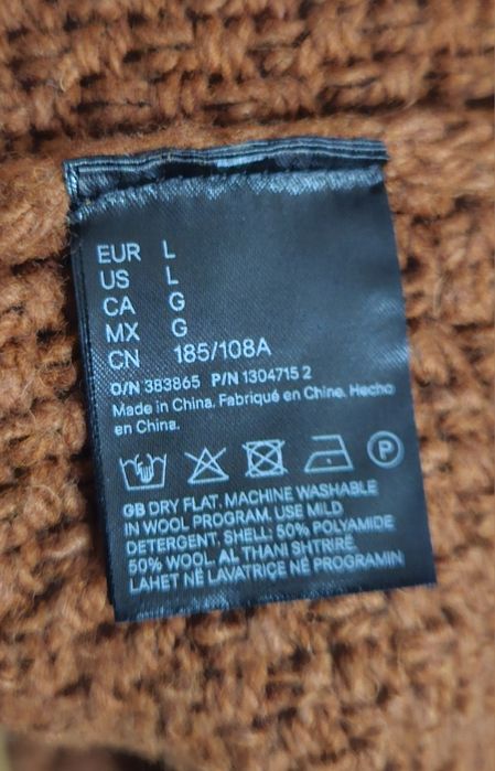 Sweter wełniany 50%