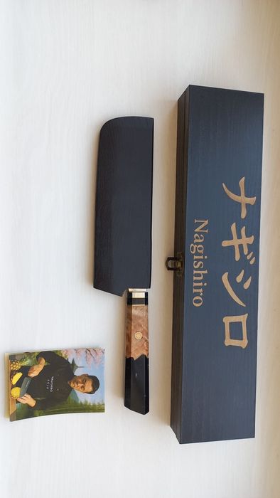 Преміальні японські кухонні ножі Nagishiro — Накирі та Кіріцуке VG-10
