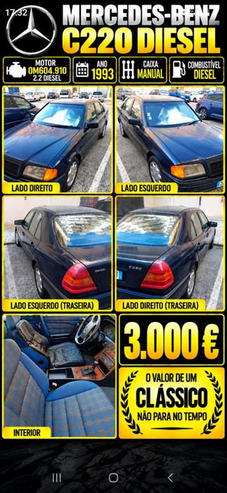 Mercedes 220D. Ler a Descrição