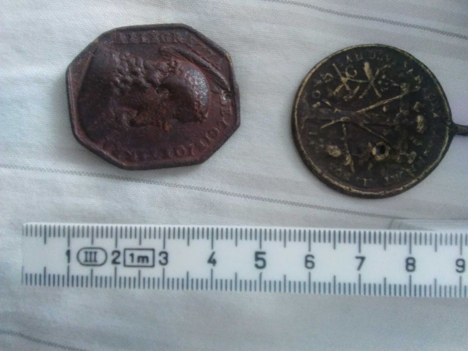 Veronicas - Medalhas religiosas séc. XVII-XVIII - 20 as duas
