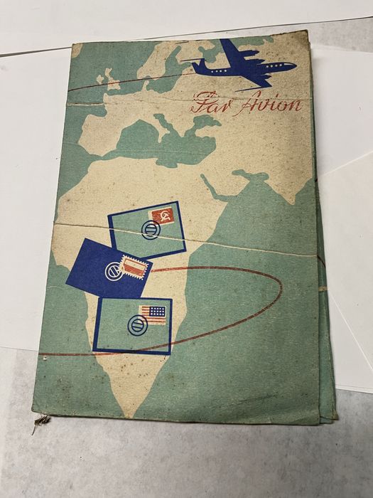 Stara papeteria koperty listy PRL