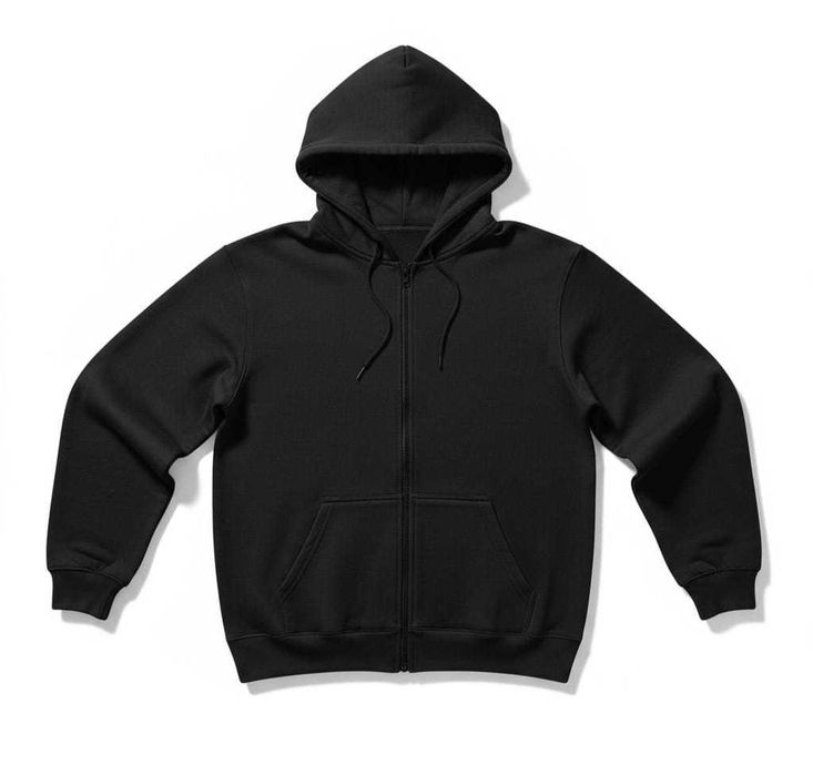 Bluza typu kapturek z suwakiem, bawełna 100% (wzór unisex) ( M )