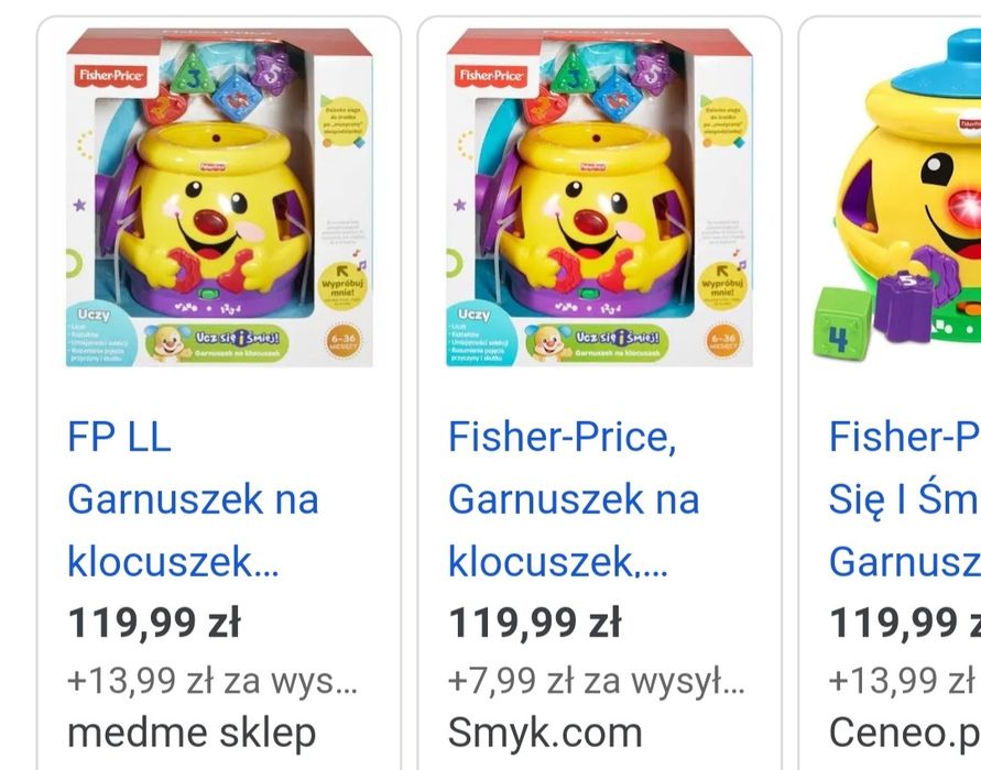 Garnuszek na klocuszek stan jak Nowy.