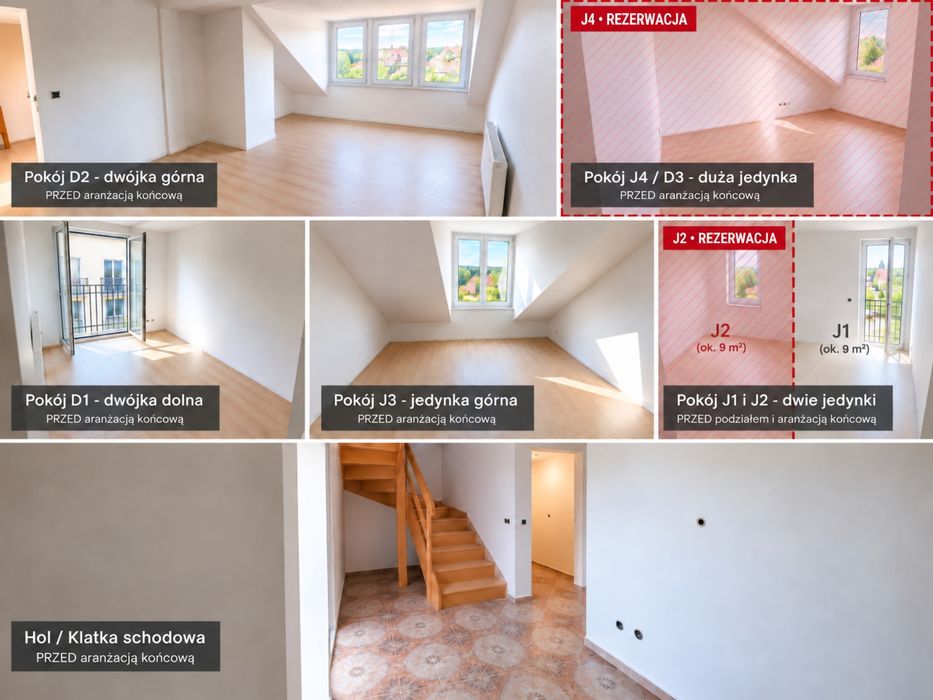 REZERWACJA Mała dwójka ~13,2 m² | 1480 zł plus opłaty | 740 zł/os. plus opłaty | Rembertów