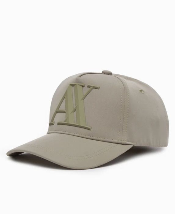 Бейсболка Armani Exchange бежевого кольору