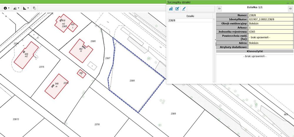 Działka budowlana 15 ar Boleścin