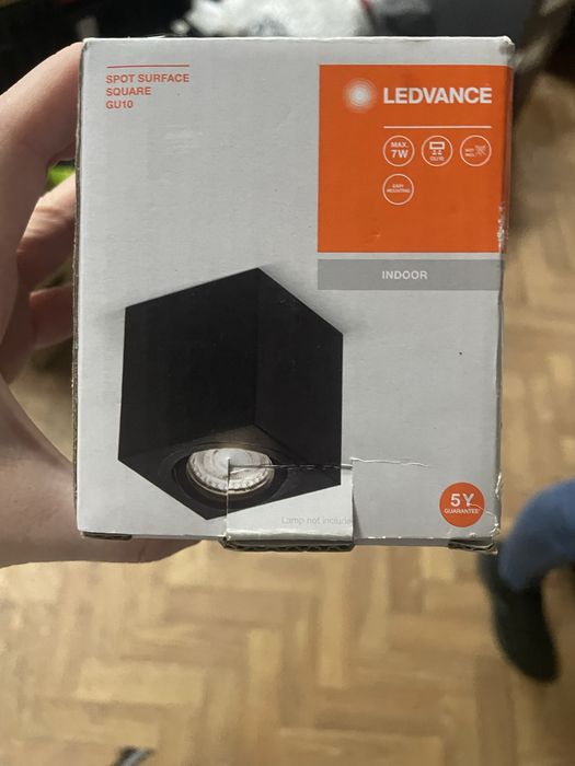Світильник точковий Ledvance Spot Surface Square BK 220 Вт GU10 чорний