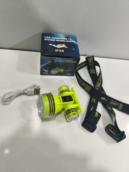 Lanterna Led IPX8 Cabeca Mergulho 20w