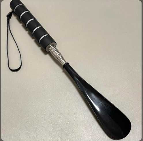 Телескопическая ложка для обуви 30–71 см с мягкой ручкой обувной рожок