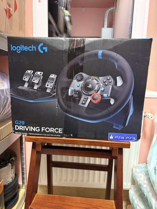 Logitech G29 + стійка + КПП | Повний комплект для симрейсингу