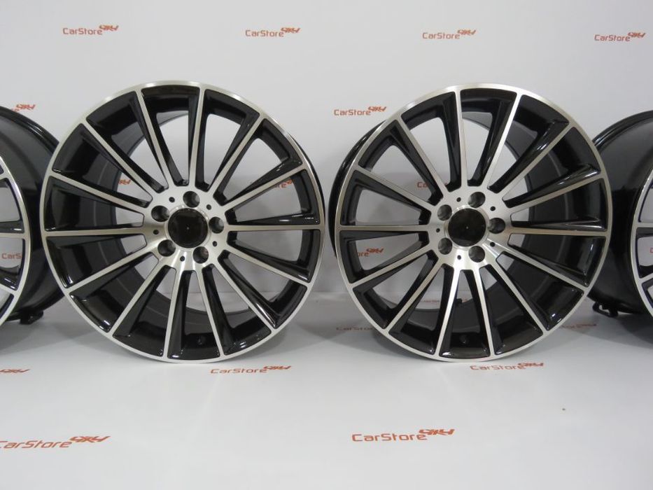 Jantes Look Mercedes Turbine 20 '' 5x112  8.5 et 35 + 9.5 et 35 Pretas