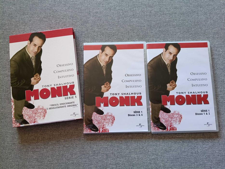 DVD série televisiva "MONK" temporada 1