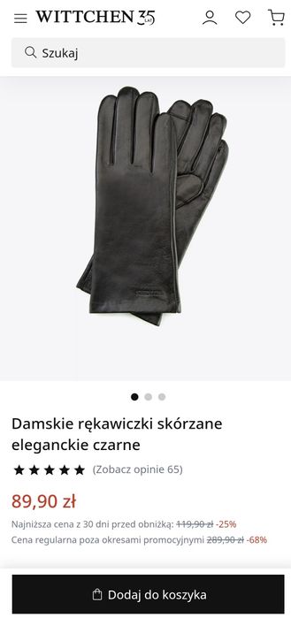 Wittchen, damskie rękawiczki skórzane, śliczne, ocieplane