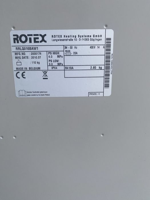 Bomba de calor Rotex