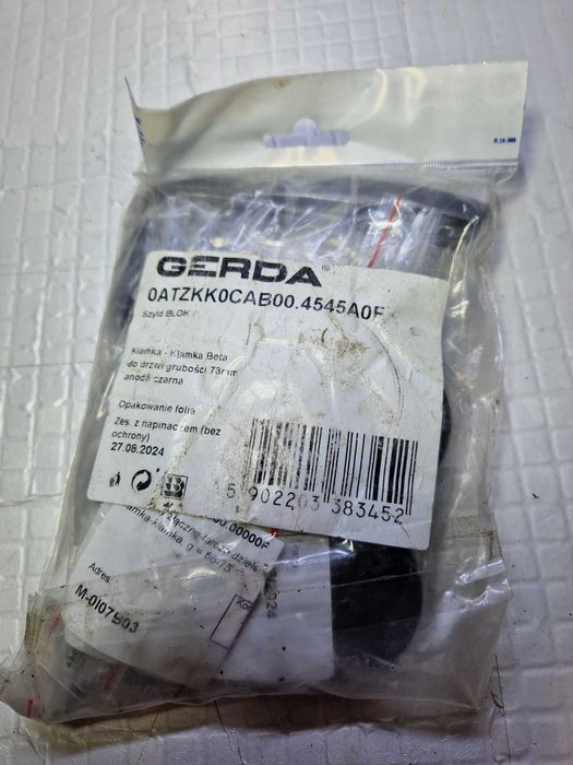 GERDA - szyld blok - klamka beta- do drzwi 73mm.