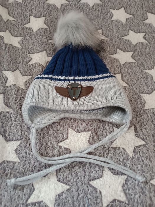 Дитяча шапочка для хлопчика+шарфик