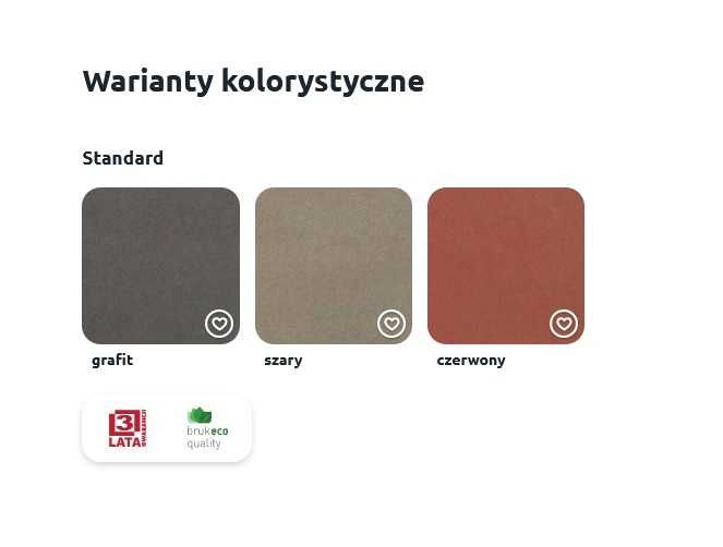 Kostka Brukowa HOLLAND CEGIEŁKA Szara Antracyt Czerwona 6cm 8cm HDS