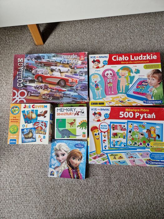 Gry planszowe, edukacyjne i puzzle