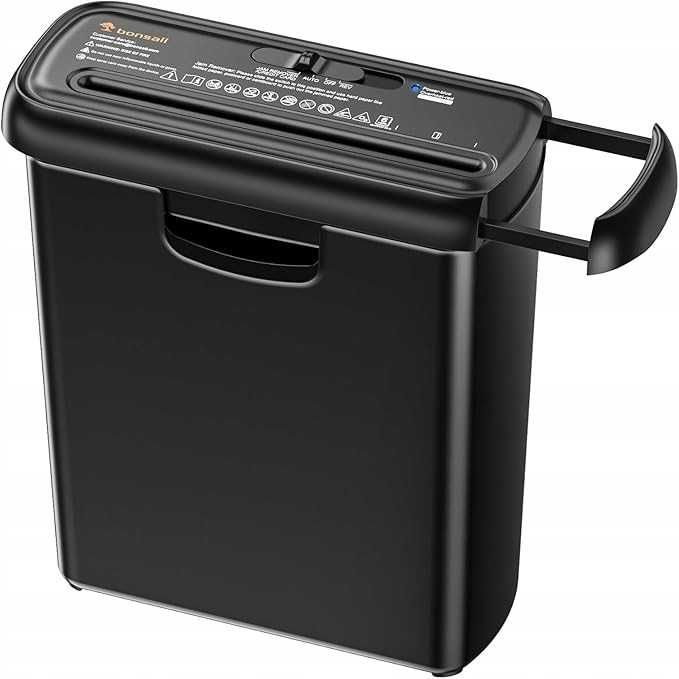 Niszczarka do papieru BONSAII 6-ARKUSZOWA S123-A 9L