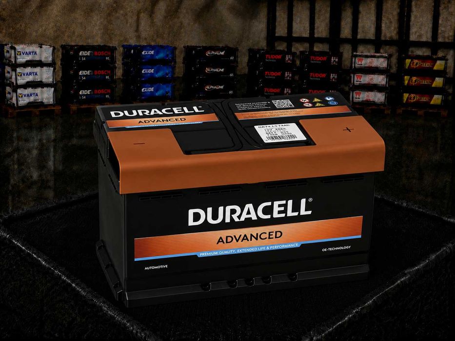 Автомобільний акумулятор DURACELL Advanced DA 74, 74Ah, 12V, 680A, 9005753086029