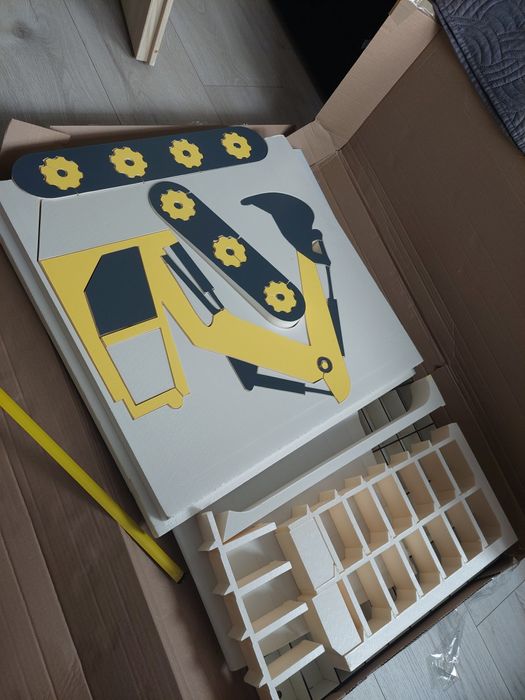 Półka na samochodziki- KOPARKA