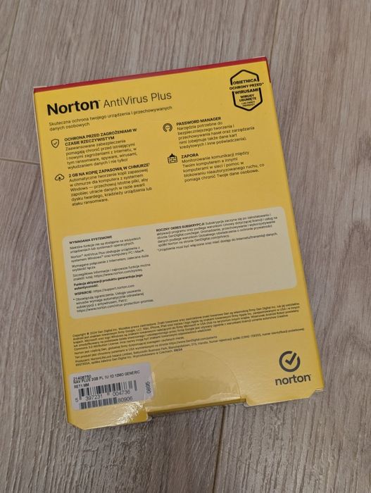 Antywirus Norton AntiVirus Plus wersja BOX