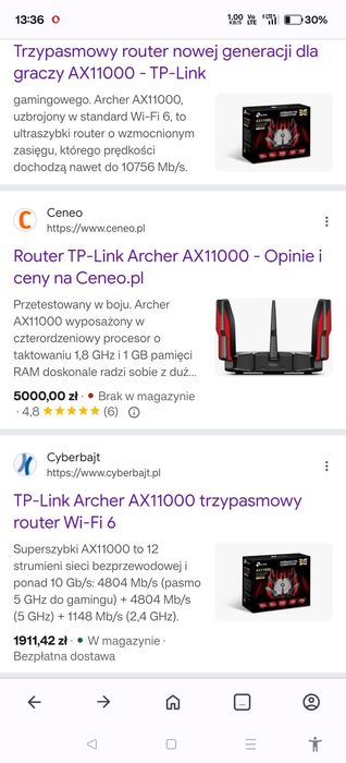 router gamingowy archer ax11000