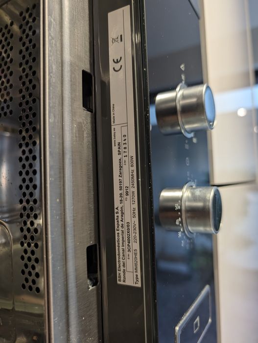 Microondas Balay inox/preto