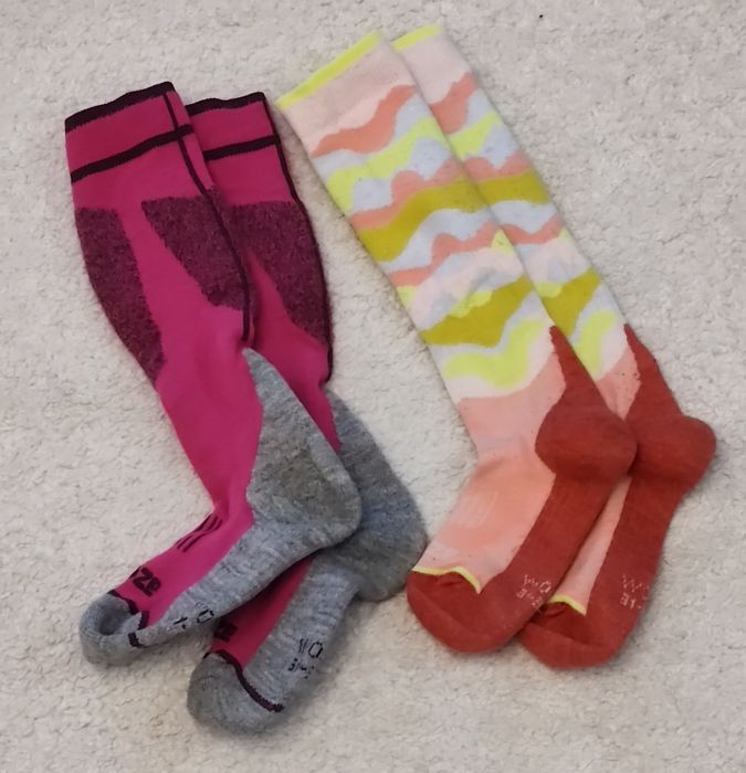 Skarpety narciarskie Wed'ze WOOL 31-34 2 pary