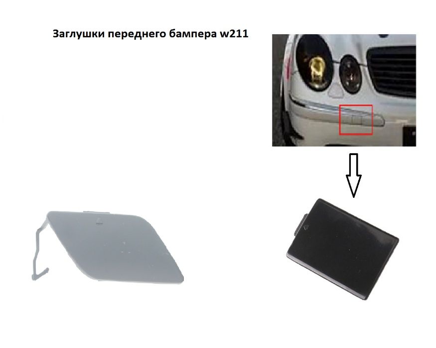 Заглушка бампера/буксировочного крюка мерседес W211/210/203/212/164