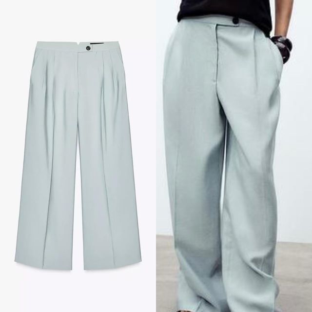 Нові з біркою брюки блакитні бірюзові мʼятні zara