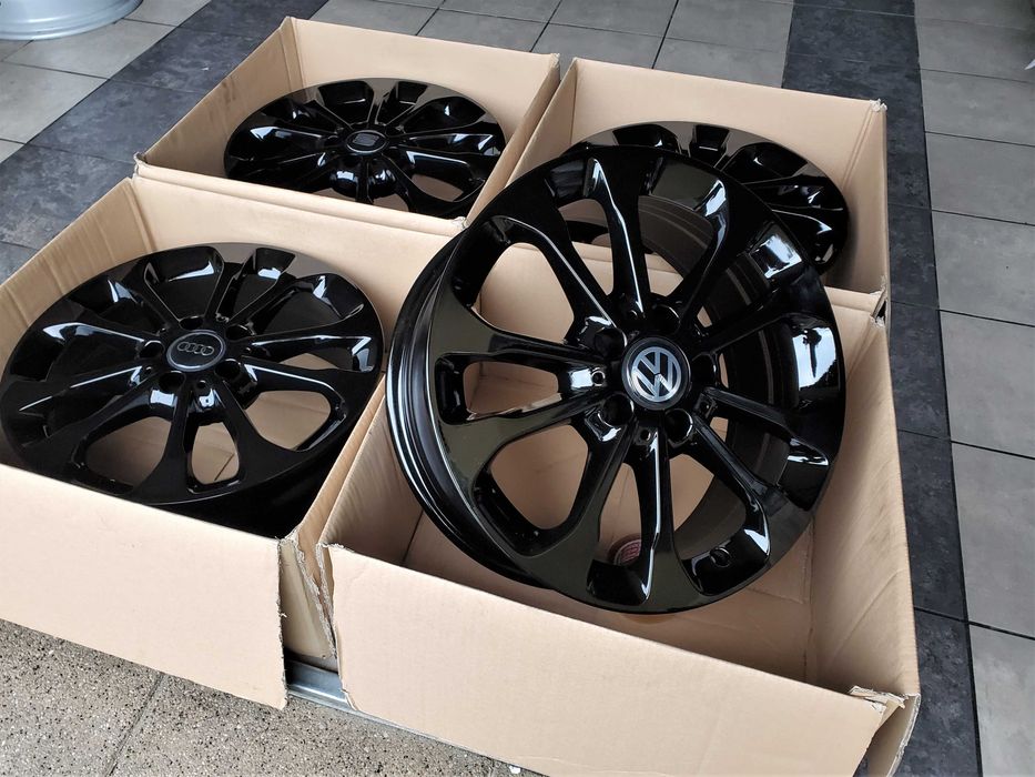 Alufelgi 17 5x112 Czarne VW Audi Seat Skoda Mercedes Oryginalne ! 342#